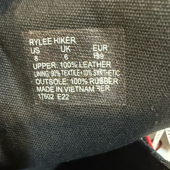 Lauren Ralph Lauren Black Leather Suede Water Resistant Rylee Hiker Sneaker New - Picture 8 of 13